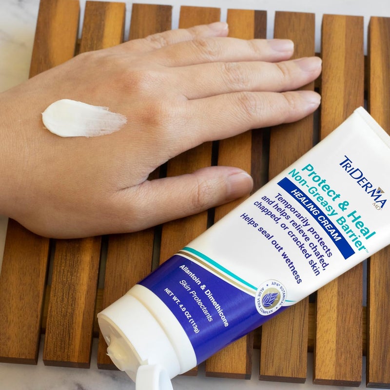 TriDerma Protect & Heal Non-Greasy Moisture Barrier Skin Protectant Cream for Diaper Rash and Chafing - 4 oz - Image 5